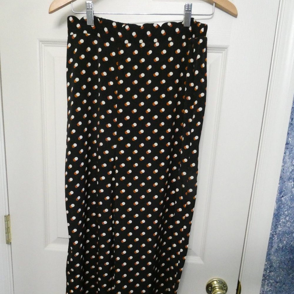 BLU PEPPER Wren Scallop Waisted Print Wide Leg Pant